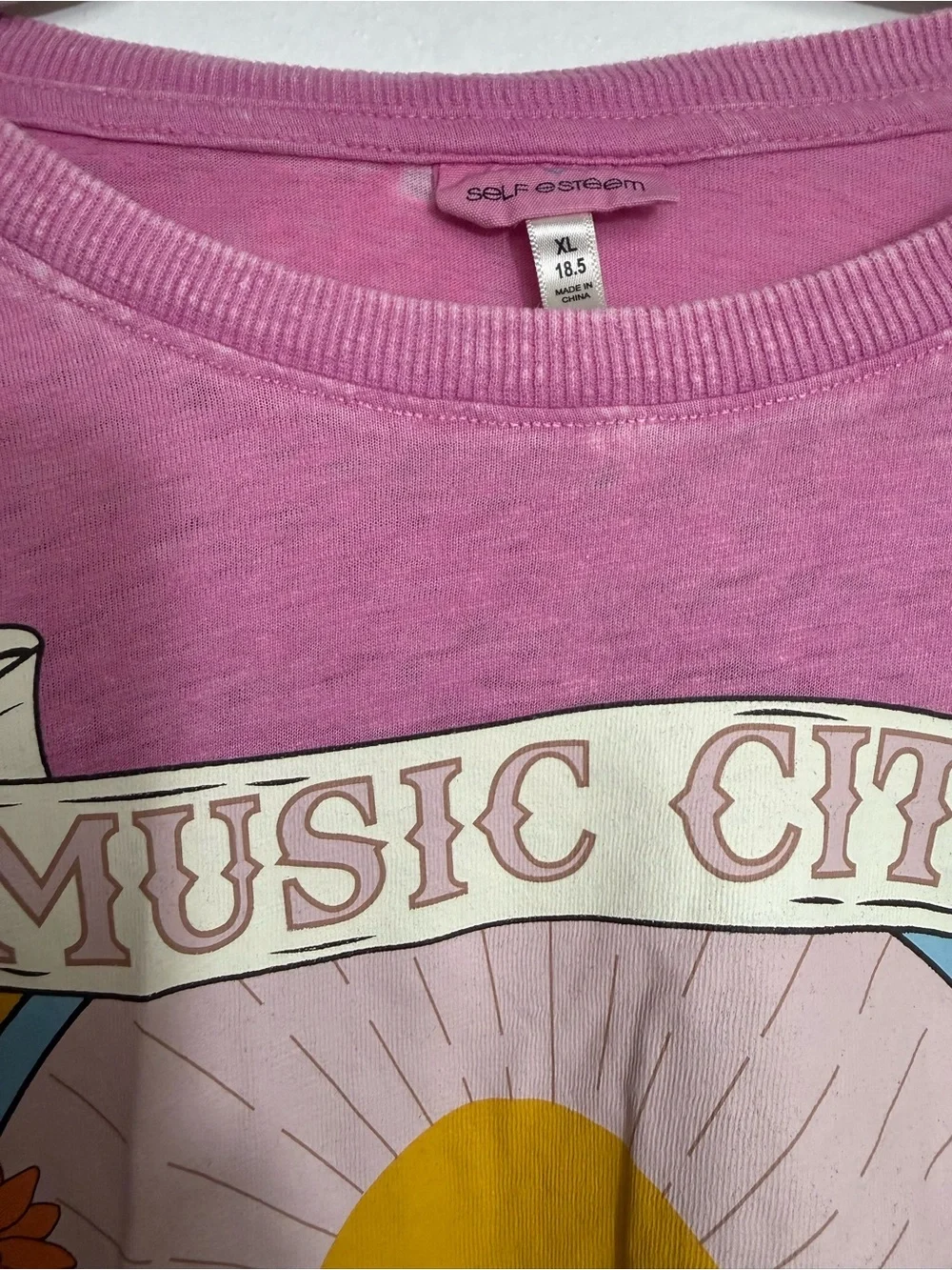 4/$10 bundle Kids' Music City Nashville Graphic Long-Sleeve Tee - Pink